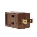 Proplus BP4400B BRN 3 Outlet Adapter - Brown, 5PK PR78151